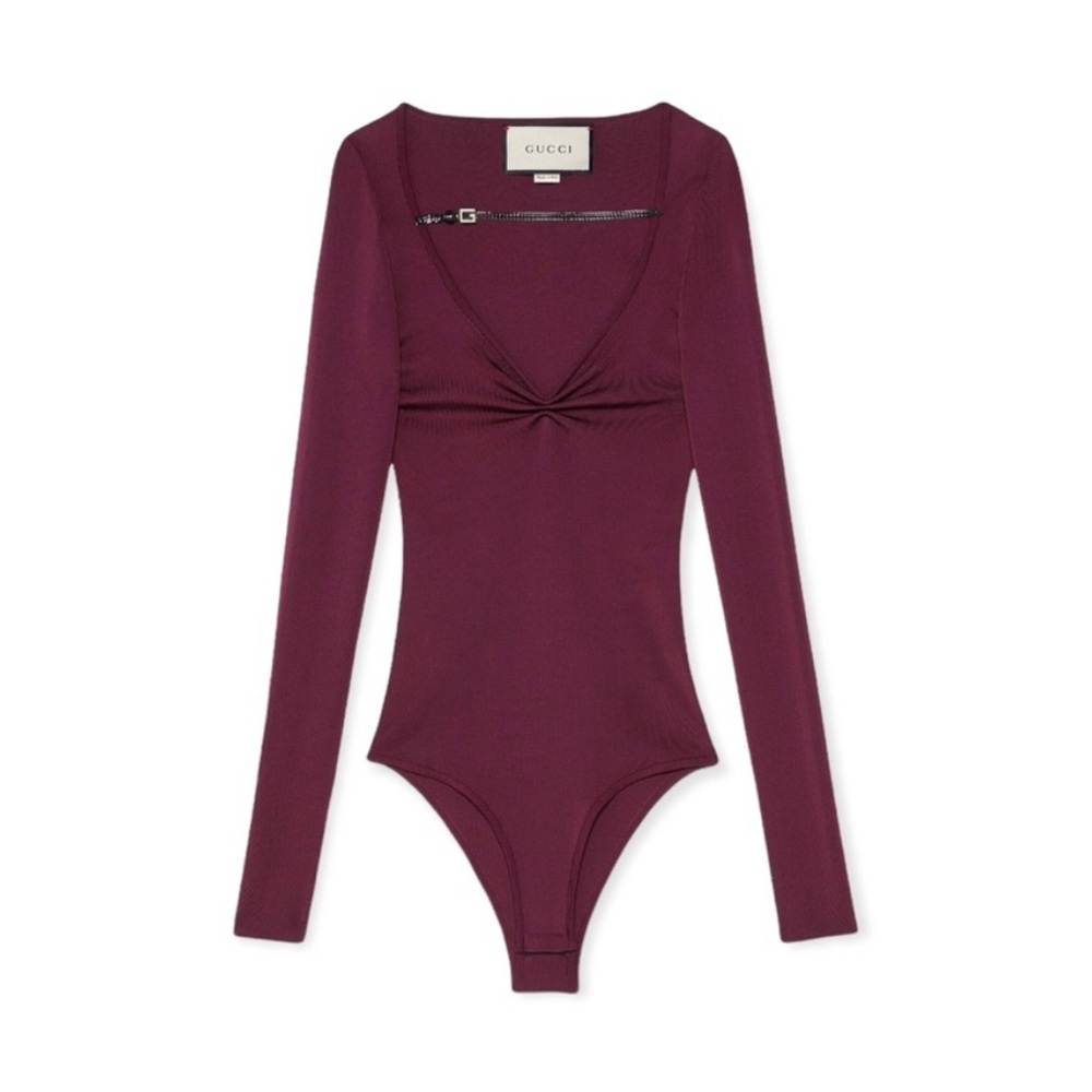 Gucci Deep Burgundy Knit Top